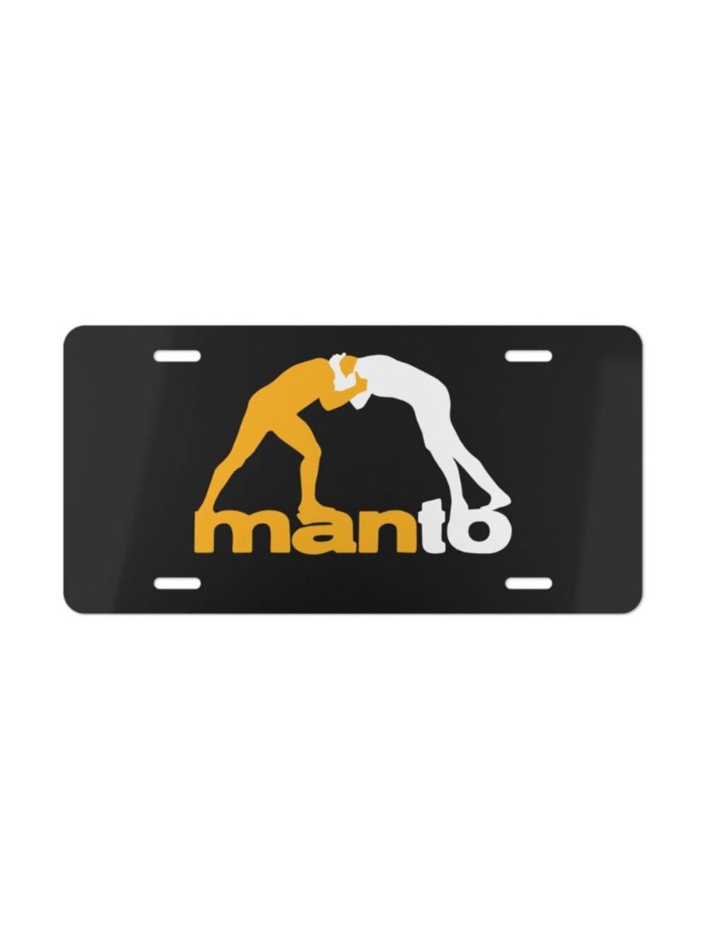 MANTO BJJ Logo Vanity License Plate Brazilian Jiu-Jitsu Style Tag USA
